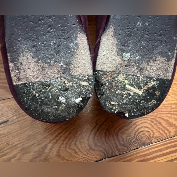 Authentic Gucci Viola Purple Suede Flats with Black Velvet Bow Size 38 - Picture 11 of 15